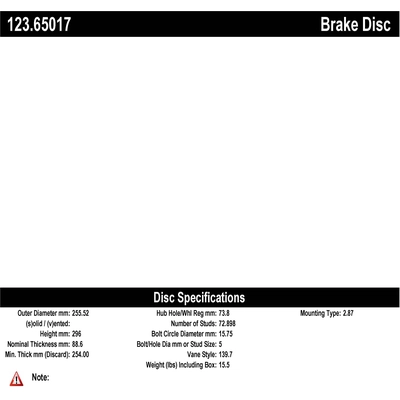 Rear Brake Drum by CENTRIC PARTS - 123.65017 pa1