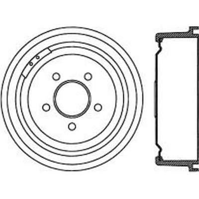 Tambour de frein arrière by CENTRIC PARTS - 123.65020 pa1