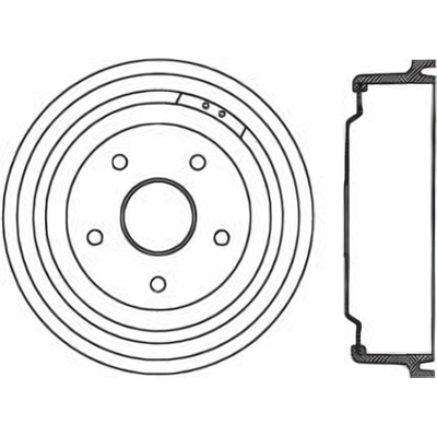 Rear Brake Drum by CENTRIC PARTS - 123.65022 pa1