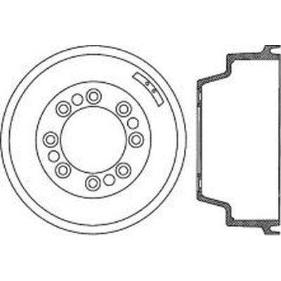 Tambour de frein arrière by CENTRIC PARTS - 123.65026 pa2