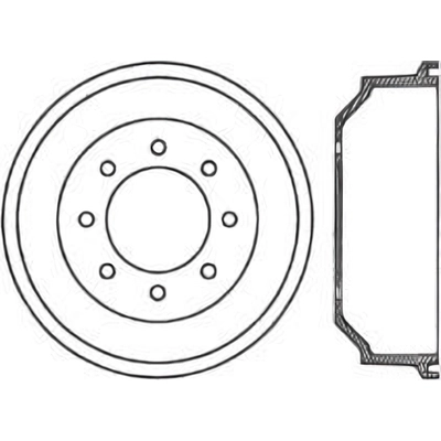 Rear Brake Drum by CENTRIC PARTS - 123.65027 pa1