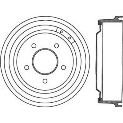 Rear Brake Drum by CENTRIC PARTS - 123.65028 pa1