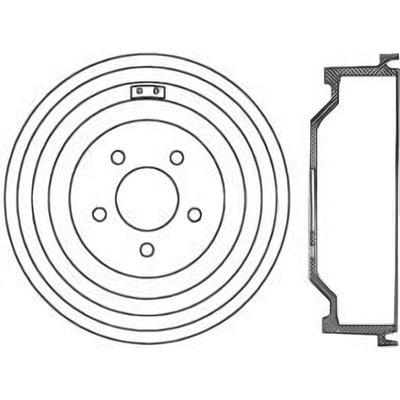 Rear Brake Drum by CENTRIC PARTS - 123.65042 pa2