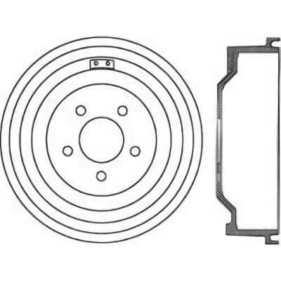 Rear Brake Drum by CENTRIC PARTS - 123.65043 pa1