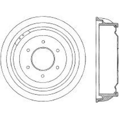 Tambour de frein arrière by CENTRIC PARTS - 123.66003 pa1