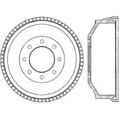 Tambour de frein arrière by CENTRIC PARTS - 123.66009 pa2