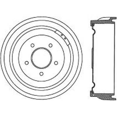 Rear Brake Drum by CENTRIC PARTS - 123.66010 pa1