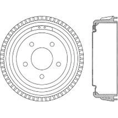 Tambour de frein arrière by CENTRIC PARTS - 123.66020 pa1