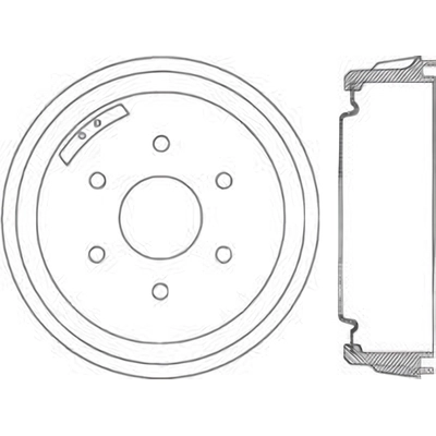 Rear Brake Drum by CENTRIC PARTS - 123.66021 pa1