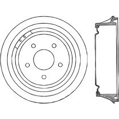 Rear Brake Drum by CENTRIC PARTS - 123.66028 pa2