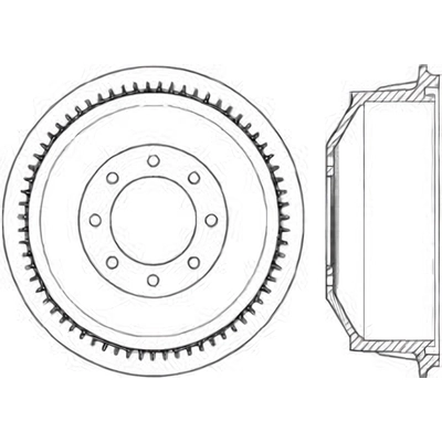 Tambour de frein arrière by CENTRIC PARTS - 123.66030 pa2