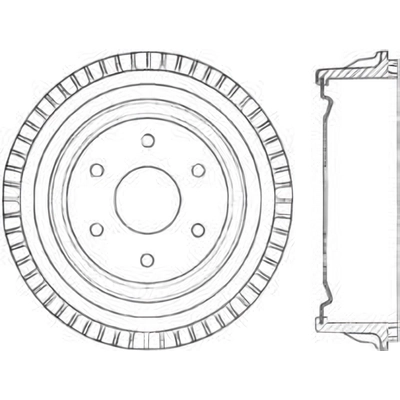 Tambour de frein arrière by CENTRIC PARTS - 123.66034 pa2