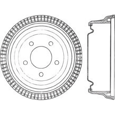 Rear Brake Drum by CENTRIC PARTS - 123.67010 pa1