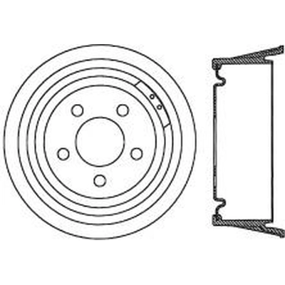 Rear Brake Drum by CENTRIC PARTS - 123.67012 pa1