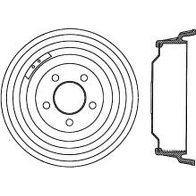 Rear Brake Drum by CENTRIC PARTS - 123.67024 pa1