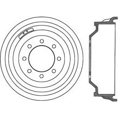 Tambour de frein arri�re by CENTRIC PARTS - 123.67027 pa2