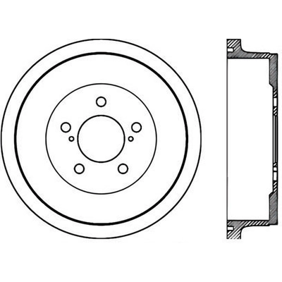 Tambour de frein arrière by CENTRIC PARTS - 123.67029 pa1