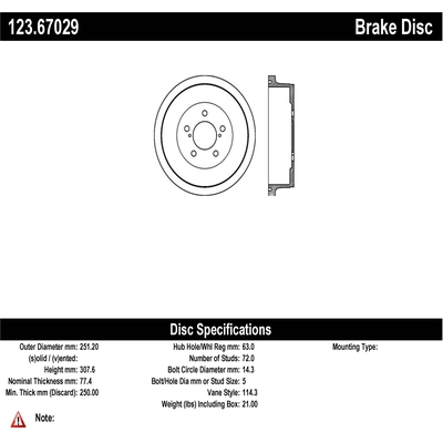 Rear Brake Drum by CENTRIC PARTS - 123.67029 pa2