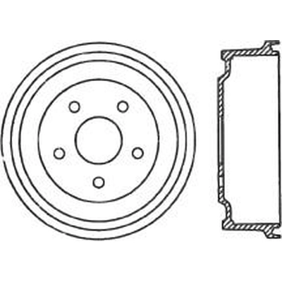 Tambour de frein arrière by CENTRIC PARTS - 123.67038 pa2