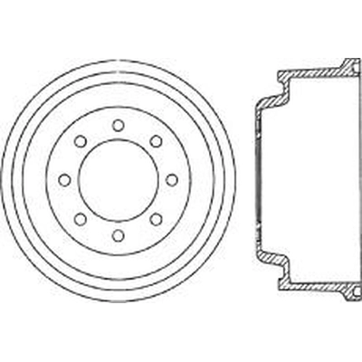 Rear Brake Drum by CENTRIC PARTS - 123.67039 pa1