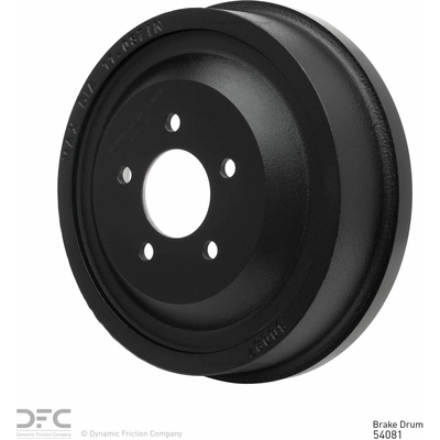 Rear Brake Drum by DYNAMIC FRICTION COMPANY - 365-54081 pa1