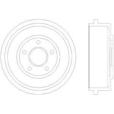 Rear Brake Drum by HELLA PAGID - 355300431 pa3