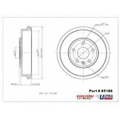 ULTRA - 85188 - Tambour de frein arrière pa2