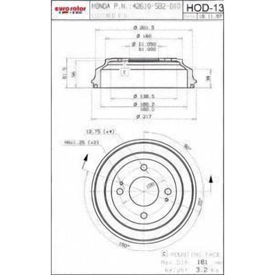 Tambour de frein arri�re by ULTRA - HOD13 pa2