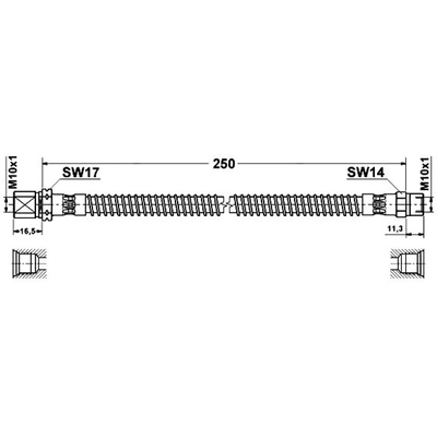 ATE - 330315 - Brake Hose pa1