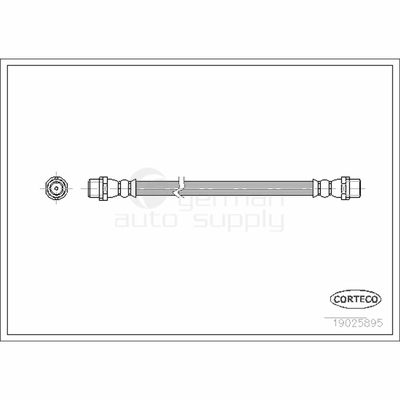 Rear Brake Hose by CORTECO - 19025895 pa3