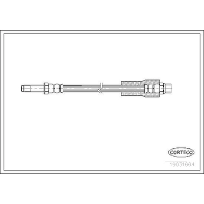 Rear Brake Hose by CORTECO - 19031664 pa4