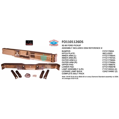 Rear Bumper Assembly - FO1101126DS pa1