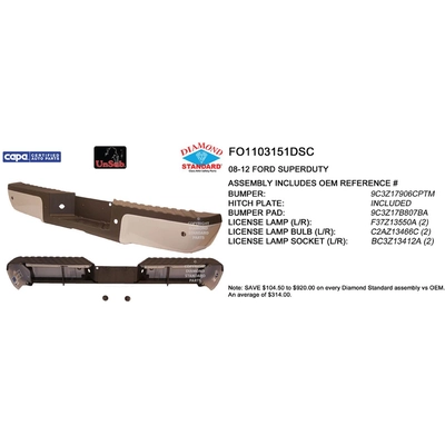 Rear Bumper Assembly - FO1103151DSC pa1