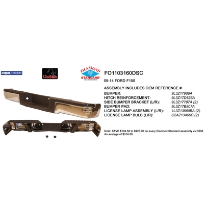 Rear Bumper Assembly - FO1103160DSC pa1