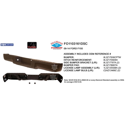 Rear Bumper Assembly - FO1103161DSC pa1