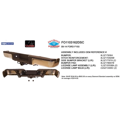 Rear Bumper Assembly - FO1103162DSC pa1