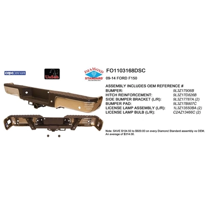 Rear Bumper Assembly - FO1103168DSC pa1