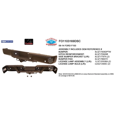 Rear Bumper Assembly - FO1103169DSC pa1