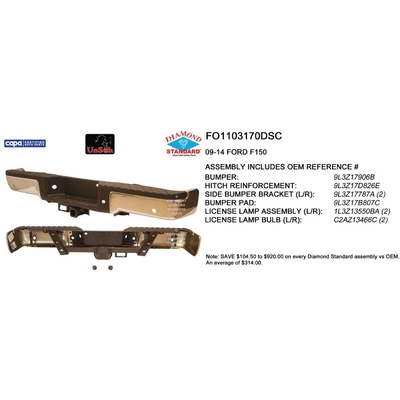 Rear Bumper Assembly - FO1103170DSC pa1