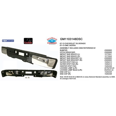 Rear Bumper Assembly - GM1103148DSC pa1