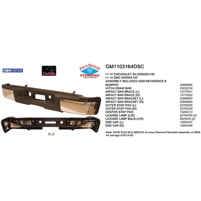 Rear Bumper Assembly - GM1103164DSC pa1