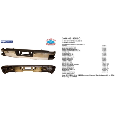 Rear Bumper Assembly - GM1103183DSC pa1