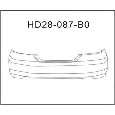 Rear Bumper Cover - HO1100233 pa1