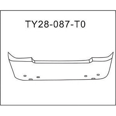 Rear Bumper Cover - TO1100208 pa1