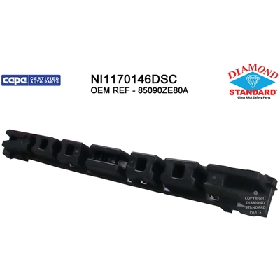 Rear Bumper Energy Absorber - NI1170146DSC pa1