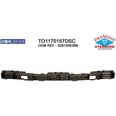 Rear Bumper Energy Absorber - TO1170157DSC pa1