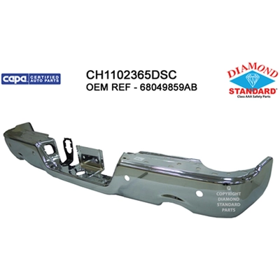 Rear Bumper Face Bar - CH1102365DSC pa1