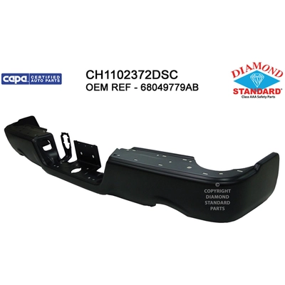 Rear Bumper Face Bar - CH1102372DSC pa1