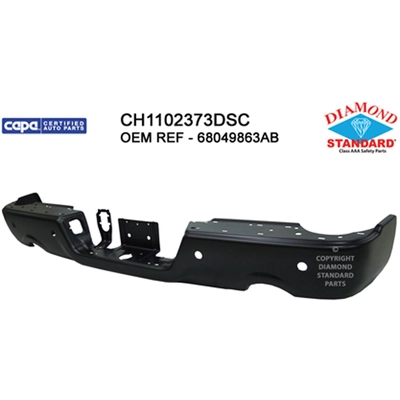 Rear Bumper Face Bar - CH1102373DSC pa1