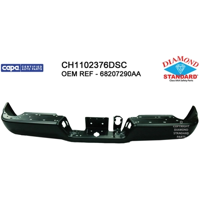 Rear Bumper Face Bar - CH1102376DSC pa1